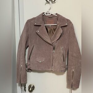 Blanknyc. Faux suede light brown jacket size small